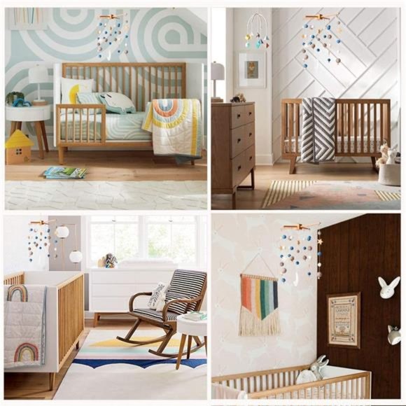 Baby Crib Mobile Wooden Wind Chime Bed Bell, Nursery Mobile Crib - Picture 5 of 5